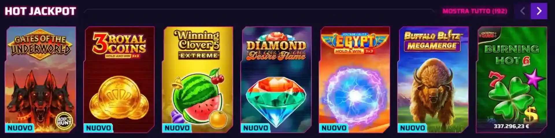 Torneo slot race Roby Casino - premi fino 10.000€ e classifica in tempo reale