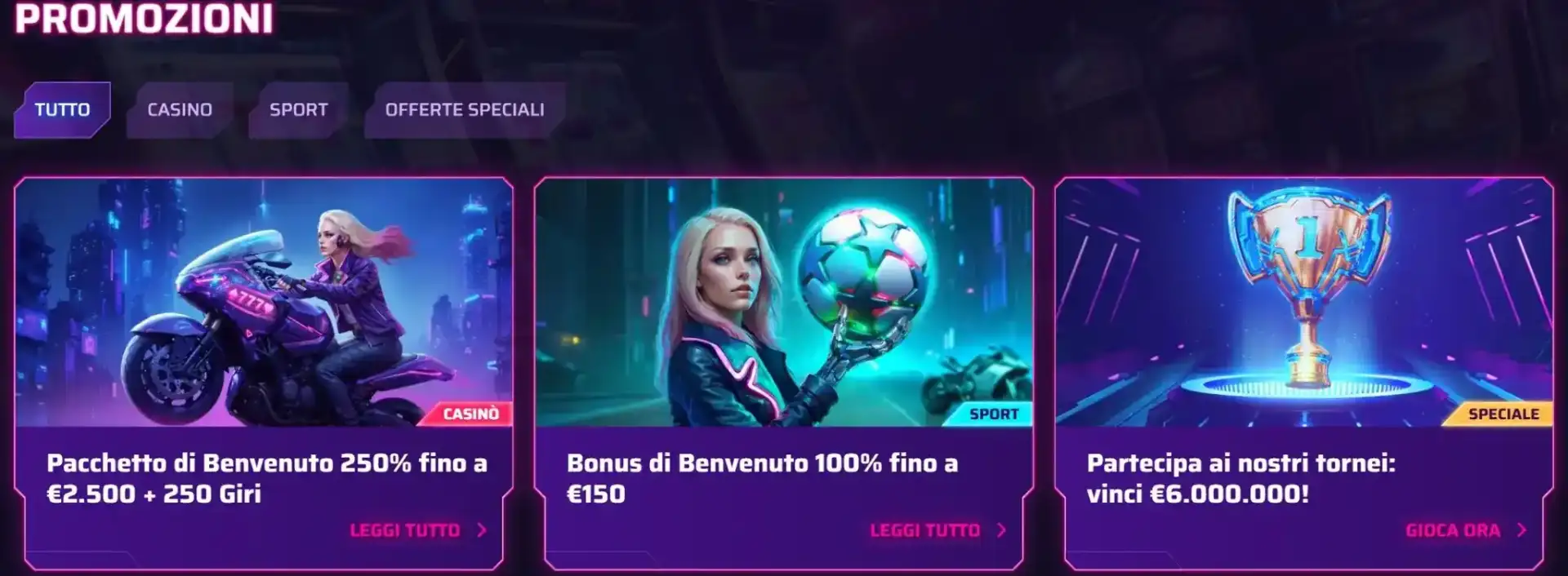 Promozioni settimanali Roby Casino - reload bonus lunedì, cashback e free spins