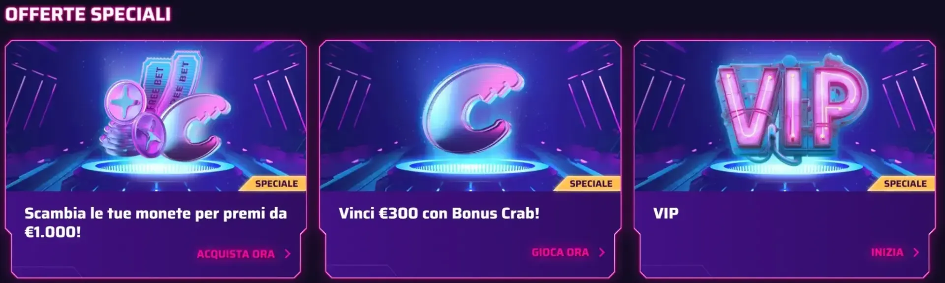 Offerte speciali e promozioni settimanali Roby Casino - reload bonus e free spins