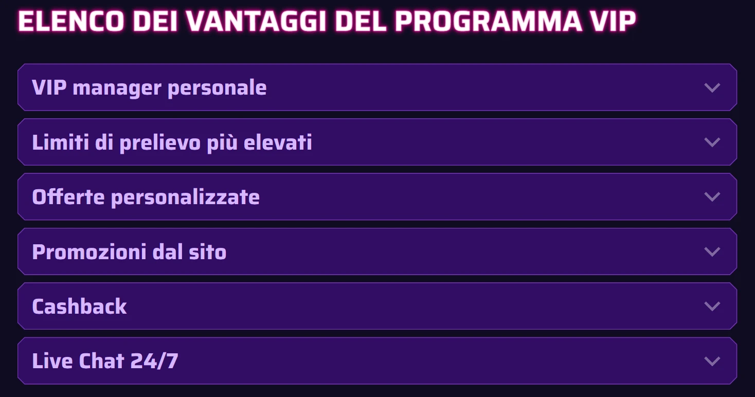 Programma VIP Roby Casino - cashback fino 15%, bonus esclusivi e manager dedicato